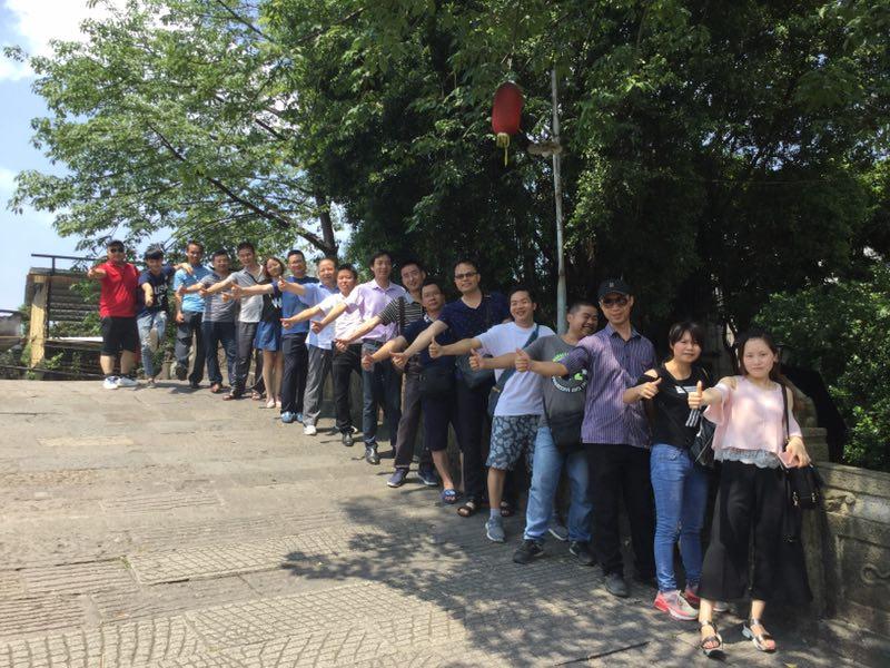 2017 excellent staff day tour in Shunde