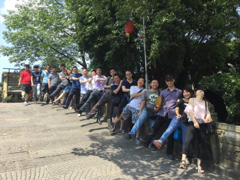 2017 excellent staff day tour in Shunde