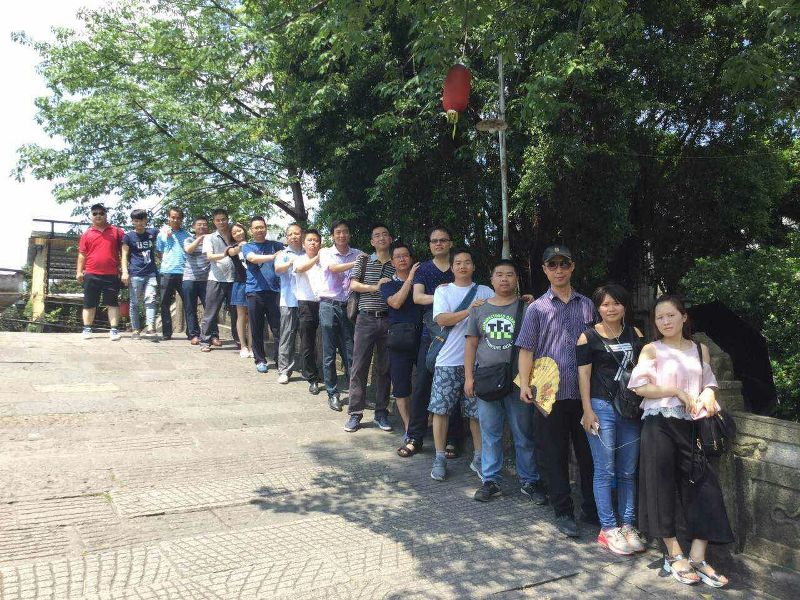 2017 excellent staff day tour in Shunde